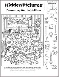 Hidden Picture Worksheet For Middle School Hidden Picture Puzzles Hidden Pictures Christmas Worksheets