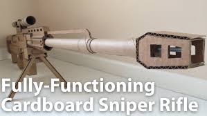 Fully Functioning Cardboard As 50 Sniper Rifle 26 Steps Instructables The bolt is easy to pull back and locks. 50 sniper rifle