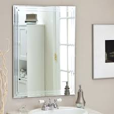 50 hand crafted single and double sink vanities with natural solid travertine, granite or marble stone tops. Rectangular 31 5 Inch Bathroom Vanity Wall Mirror With Triple Bevel Design Q C Home