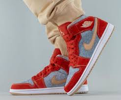 Both in its lower $115 usd price point and higher stock, the silhouette can be commonly enjoyed by a. Here S An On Feet Look At The Air Jordan 1 Mid Denim Kicksonfire Com