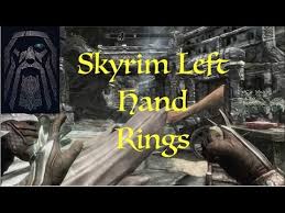 Generic rings provide no armor, and do not serve any function other than for appearance. Skyrim Se Left Hand Rings Youtube