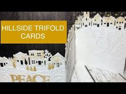 We love video and want you to love it too. How To Make A Hillside Trifold Card Youtube Trifold Card Trifold Cards Christmas Cards