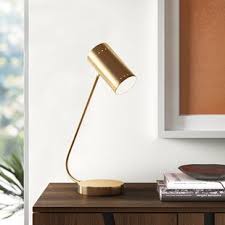 White and rose gold stick lamp with usb charging port. Modern Contemporary Rose Gold Desk Lamp Allmodern