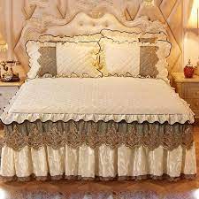 cache sommier ff xx 3 couche volant sommiers epais velvet jupe ruffle ensemble de couvre lits prot e252 cdiscount maison  coloriage logo p a o k f c