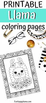 In the animal totem, the llama symbolizes strength, perseverance and oftentimes, success. Printable Llama Coloring Pages Fun Happy Home