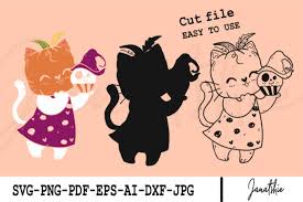 Download Halloween Head Cat Clip Art Graphic By Janatshie Creative Fabrica SVG Cut Files