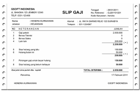 Gaji pokok seorang pegawai dengan isteri dan seorang anak tidak akan kurang dari rp. Contoh Slip Gaji Karyawan Honorer Contoh Surat