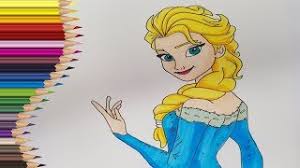 Când era doar un copil, ea și sora ei, anna dar după o zi lungă de joc în sala de bal înghețată, printesa elsa este pregătită să facă o baie, pentru. Desenez Si Colorez Elsa Din Regatul De Gheata Desene Animate Disney