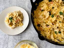 Add the roasted garlic paste to the cream sauce along with the reserved pan drippings from the roasted chicken and whisk to incorporate. One Pot Garlic Parmesan Chicken With Bow Tie Pasta Scrambled Chefs