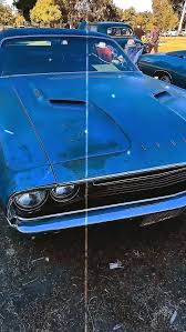 Image result for Bright Blue 1970 Challenger