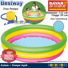 Harga bestway 54005 kolam renang anak keluarga besar 201 cm + pompa listrik. Kolam Renang Balon Besar Dan Tinggi Kolama