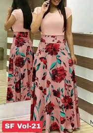 Western Birthday Party Dresses For Adults Indian Style Heavy Creap Western Wear Party Casual Wear For Women Kzpu26 6 Unbranded Maxi Dress With Sleeves Flower Print Long Dress Long Floral Maxi Dress