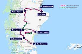 Mapa interactivo de río gallegos: Se Interrumpira El Transito Del Puente De Piedra Buena