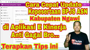 Find latest and old versions. Cara Update Kepesertaan Bpjs Asn Pns Kabupaten Ngawi Di Aplikasi E Kinerja Ngawi Calon Guru Youtube