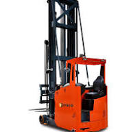 Very Narrow Aisle Trucks Vna Forklift Truck Lithium Battery Powered  Electric for Cargo Picker