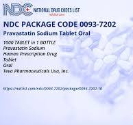 Pravastatin Sodium Tablet NDC Package 0093-7202-10