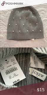Shop jcrew.com for the highest quality women's and men's clothing and see the entire selection of children's clothing, cashmere sweaters this hat fits great, feels great and looks great. Nwt J Crew Gray Pearl Accent Beanie Hat Beanie Hats Beanie Hats For Women Hats For Women