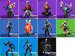 Today's current fortnite item shop and community choice pick. Belgieleaks On Twitter All Unreleased Skins V12 41 11 Skins 0 Encrypted Paks Itemshop Airhead Kurohomura Terns Hit Man Brilliant Bomber Guff Wake Rider Razor Professor Slurpo Slurpentine Shadow Archetype Https T Co Gsbemrfndz