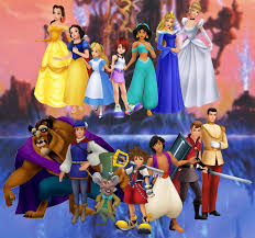 In the original pitch for KH1, the other Disney Princes were meant to join  Sora in saving the Princesses at Hollow Bastion. The idea was scrapped &  reworked into just Beast teaming