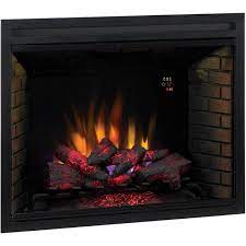 They feature sturdy construction and just require household power supply. 39 Traditional Built In Electric Fireplace Insert Dual Voltage Option Walmart Com Walmart Com
