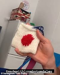 Daley, 27, said that learning to knit and crochet has helped him through the tokyo olympics. A1gpvk0ymt23am