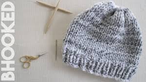 This hat uses the stockinette stitch and is the second project of the simple knit series! How To Knit A Hat For Complete Beginners Youtube