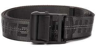 Off White Classic Industrial Belt In Black Polyamide Modesens Off White Industrial Belt Off White Belt Designer Belts