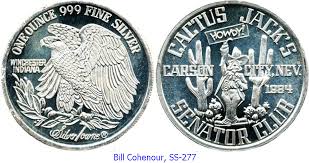 420 n carson st, carson city, nv 89701 phone: Silver Strikers Club Cactus Jack S Token Page 1