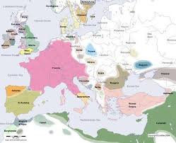 Europe In 800 Ad Europe Map Map Historical Maps