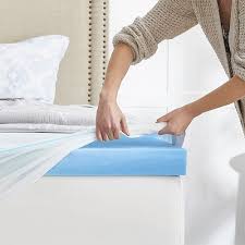 Sealy Chillzone 3 Memory Foam Mattress Topper Blue F02 00173 Ck0 Best Buy Memory Foam Mattress Topper Foam Mattress Foam Mattress Topper