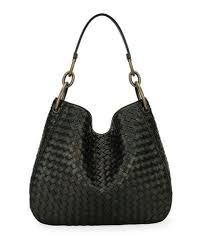 Bottega Veneta Woven Leather Handbag In Ebano Modesens Hobo Bag Bags Shoulder Bag