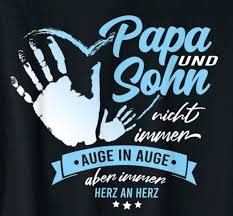 Papa Und Sohn Nicht Immer Auge In Auge Aber Herz An Herz T Shirt Amazon De Bekleidung In 2020 Vatertag Spruche Vater Spruche Vater Und Sohn