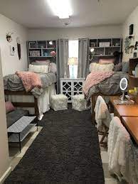 Gcsu Dorm Dorm College Bohochic Mauve Grey Trendy Girly Adamshall College Dorm Room Decor Dorm Room Designs College Bedroom Decor