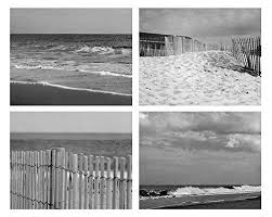 Fromex true black & white is proud to offer true black and white digital prints processed on a dedicated b&w fuji frontier laser digital printer. Amazon Com Ocean Beach Decor Black And White Photography Set Of 4 Coastal Art Prints Grey Photo Prints Beach Dunes Virginia Beach Fence Ocean Waves Photo Set Handmade
