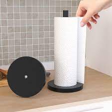 Free standing kitchen paper towel holder. Buy Kitchen Roll Holder Stainless Steel Modern Design Round Head Paper Towel Holder Free Standing With Round Stainless Steel Base Brushed Finish Fashion Black Kitchen Towel Holder Wall Mounted Online In Turkey