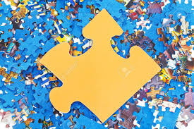 Fast & free shipping on many items! One Big Yellow Piece On Pile Of Disassembled Little Blue Jigsaw Puzzles Stock Photo Picture And Royalty Free Image Image 27484546