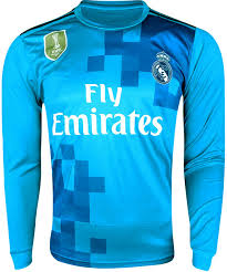 The 2017/18 adidas real madrid l/s away jersey is an instant classic. Buy Real Madrid Football Club Full Sleeve Polyester Green Blue 18 19 Away Jersey Online 649 From Shopclues