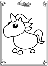 10 mejor para dibujos para colorear de roblox adopt me alibatasa blog para colorear de roblox adopt me. Dibujo De Unicornio De Adopt Me Para Imprimir Dibujando Con Vani