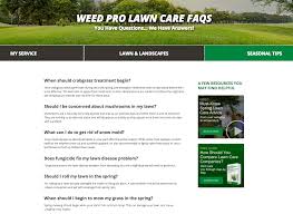 You can rely on robert's 20 years of experience in the lawn care industry! Weed Pro Increases Organic Leads 181 With Website Redesign