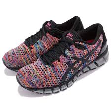 Asics Gel Quantum 360 Knit 2 Ii Rainbow Multi Black Women Running T890n 9000 S N T890n9000 Color Black Rainbow Multi Running Women Asics Asics Gel
