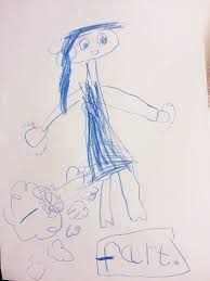 My 5 Year Old Cousin S First Drawing Of Her Mum Funny Kid Drawings Funny Drawings Drawing For Kids