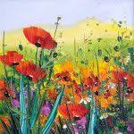 Tuval Uzerine Yagli Boya Eserler Ressam Hikmet Cetinkaya Art Poppies Still Life
