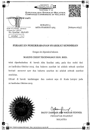 Agensi pekerjaan crest force (m) sdn bhd. License Registration Marine Crest Technology Sdn Bhd