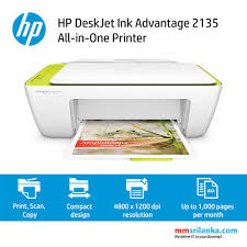 Hp Deskjet Ink Advantage 2135 All In One Printer Printer Scanner Copy