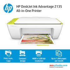 All in one printer (print, copy, scan, wireless, fax) hardware: Hp Deskjet Ink Advantage 2135 All In One Printer Printer Scanner Copy