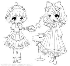 Yampuff S Deviantart Gallery Chibi Coloring Pages Coloring Pages Coloring Pictures