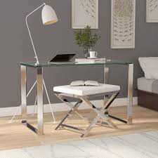Choose from glass desks, wood desks, desk sets, retro desks. Orren Ellis Arciniega Glass Desk Reviews Wayfair