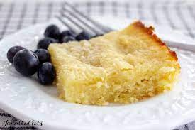 A keto gooey butter cake with only 1 total carb (0 net carb) per serving for all of us that love the taste and texture of traditional butter cake. Keto Butter Cake Low Carb Sugar Free Easy Joy Filled Eats