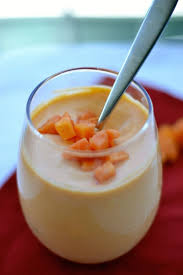 Creamy Coconut Milk Papaya Mousse Recipe Dessert Ingredients Papaya Recipes Papaya Dessert