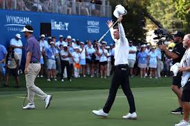Michael Brennan wins Wyndham Championship, claims spot in FedEx Cup playoffs — Yahoo Sports